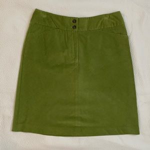 Talbots green corduroy skirt